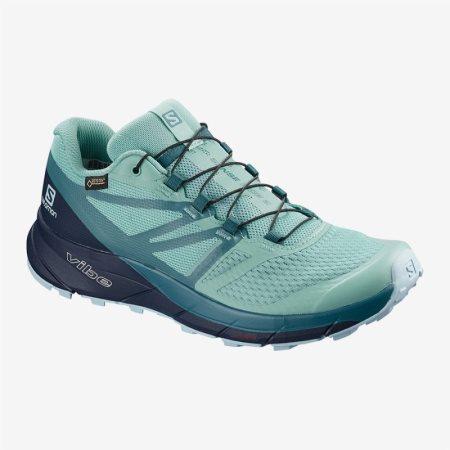 Scarpe Trail Running Salomon SENSE RIDE 2 GTX INVIS FIT W Donna Verde Acqua IT 5-S64